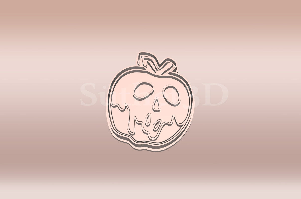 Mérgezett alma Sütikiszúró - Halloween - Süthet3d