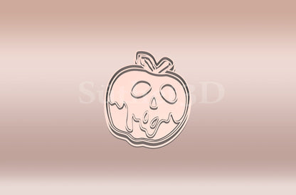 Mérgezett alma Sütikiszúró - Halloween - Süthet3d