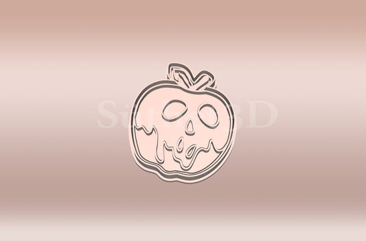 Mérgezett alma Sütikiszúró - Halloween - Süthet3d