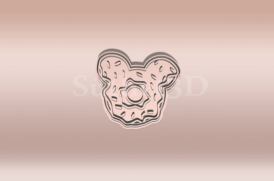 Mickey Egér stílus #4 Sütikiszúró Fánk - Süthet3d