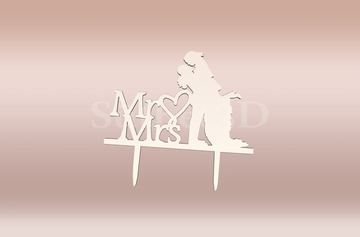Mr & Mrs2 Tortabeszúró / Cupcake Díszítő - Süthet3d
