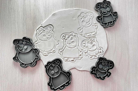Peppa Malac Család Sütikiszúró - Süthet3d