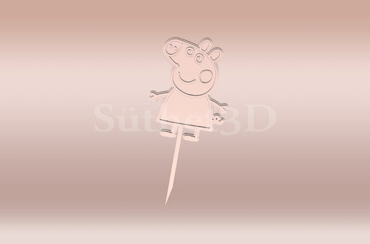 Peppa Tortabeszúró / Cupcake Díszítő - Süthet3d