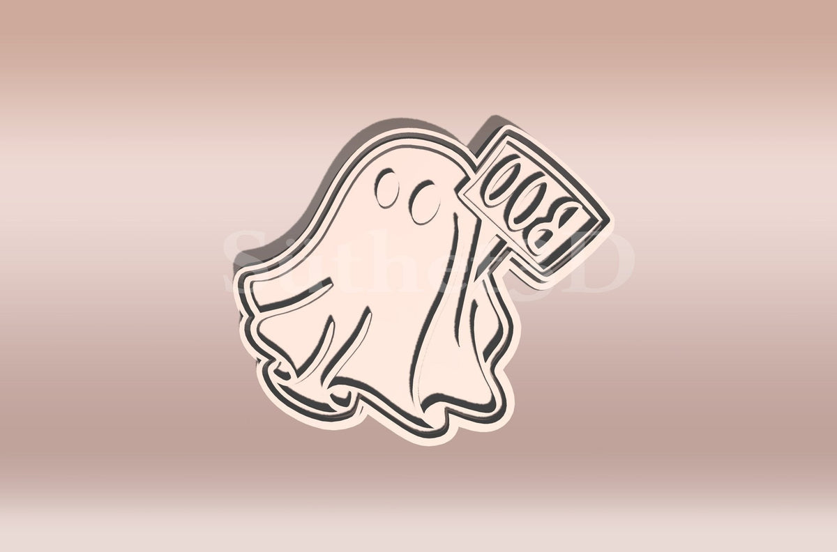 Szellem Boo Sütikiszúró - Halloween - Süthet3d