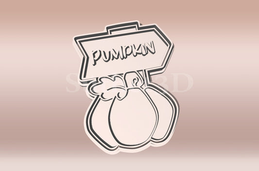 Tök Pumpkin Felirat Sütikiszúró - Halloween - Süthet3d