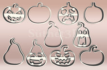 Kép betöltése a galériamegjelenítőbe: Töklámpás Halloween Linzer Sütikiszúró Szett (5 részes) - Süthet3d
