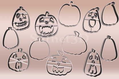 Töklámpás Halloween Linzer Sütikiszúró Szett (6 darabos) - Süthet3d