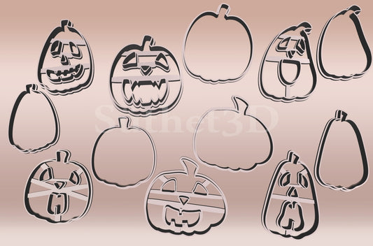 Töklámpás Halloween Linzer Sütikiszúró Szett (6 darabos) - Süthet3d